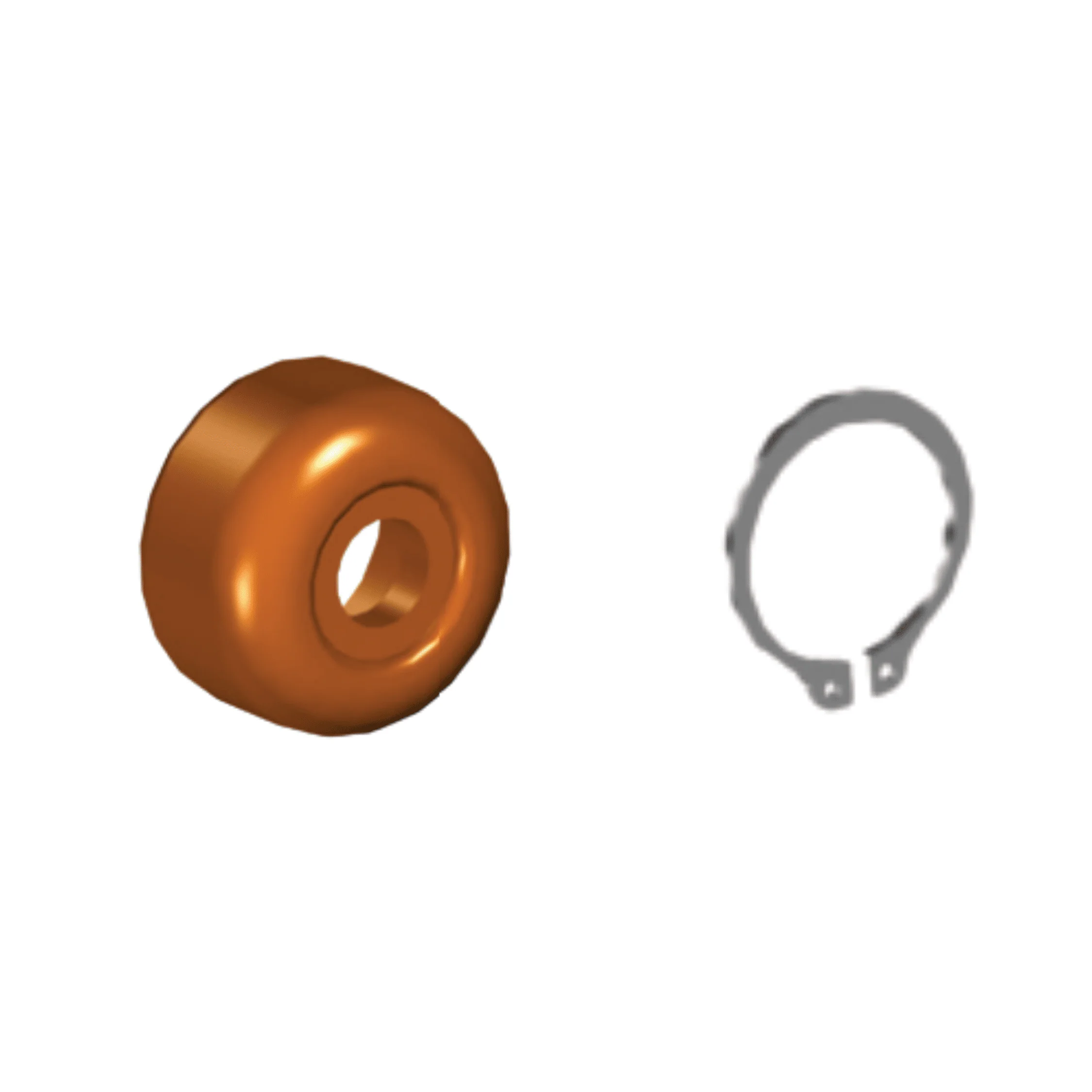 Palm Button Replacement Kit (Orange) - Image 2